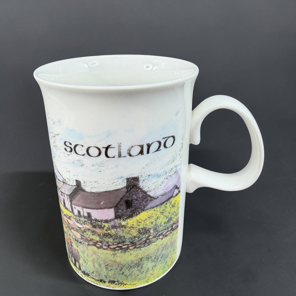 Dunoon Scotland Stoneware Mug Jack Dadd Highland Cow Croft House Scotland Made